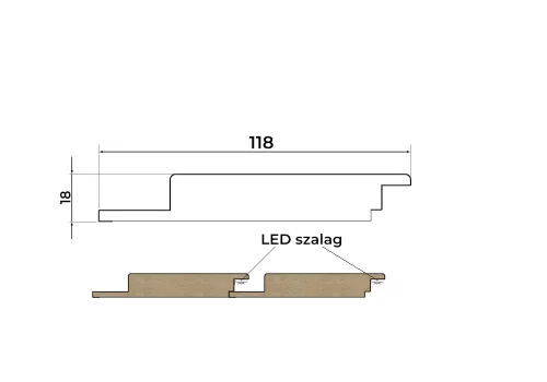 Falpanel WPL01 Matt fehér