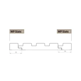 Falpanel indító SLATS Matte csoport