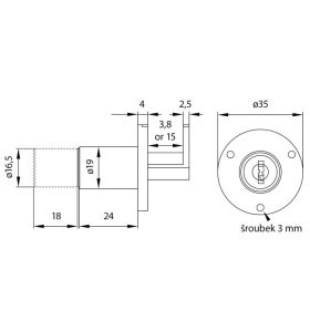 Központi tolóajtózár UNI